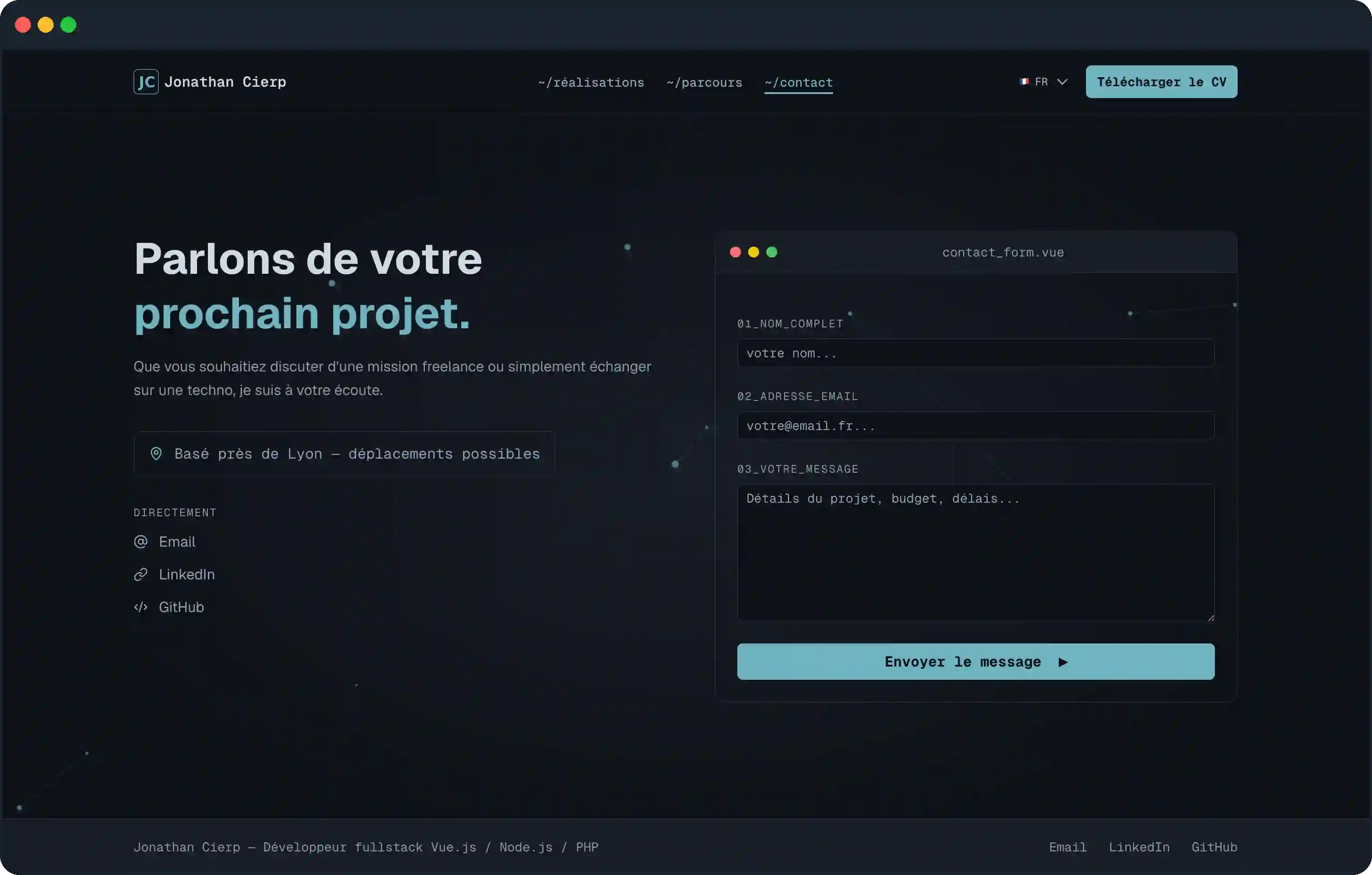 Capture d'écran 4 — @superportal-dev/portfolio