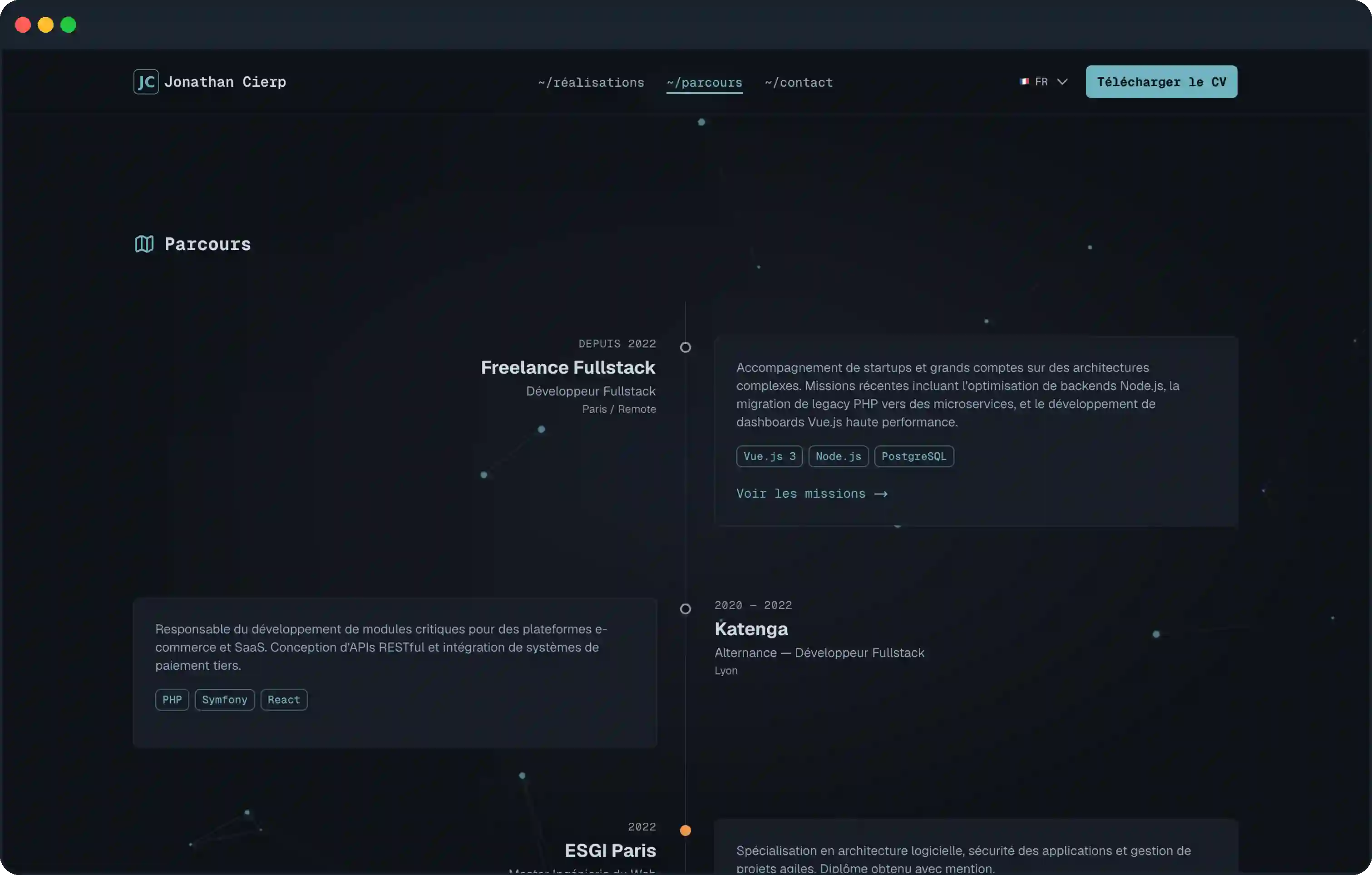 Capture d'écran 3 — @superportal-dev/portfolio